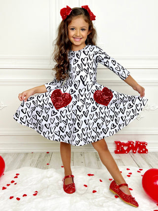 Dressed With Love Skater Dress Girls Valentine's Dress Baby & Toddler Dresses