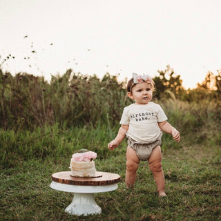 Organic Cotton Short Sleeve Tee Shirt - Birthday Babe