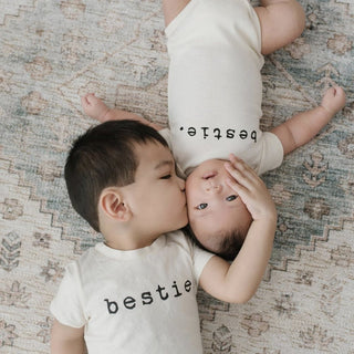 Organic Cotton Short Sleeve Bodysuit - Bestie