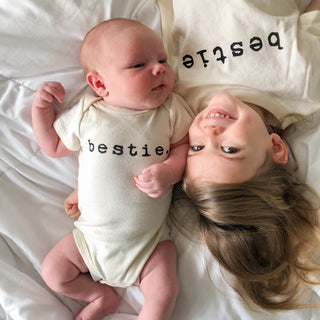 Organic Cotton Short Sleeve Bodysuit - Bestie