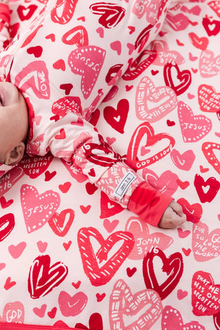 John 3:16 Pink Bamboo Blanket - Cozy Reminder of Love