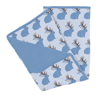 Baby Boys Print Bamboo Stroller Blanket - Dew Jackalope Swaddling & Receiving Blankets