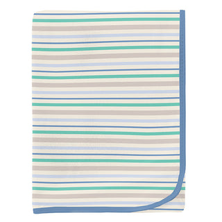 Baby Boys Print Bamboo Swaddling Blanket - Mythical Stripe Swaddling Blankets