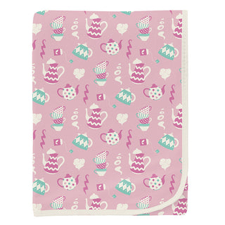 Baby Girls Print Bamboo Swaddling Blanket - Cake Pop Tea Party Swaddling Blankets