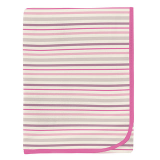 Baby Girls Print Bamboo Swaddling Blanket - Whimsical Stripe Swaddling Blankets