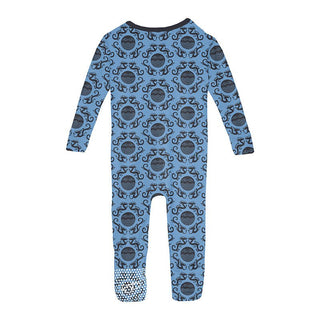 Boy's Print Bamboo Convertible Sleeper with Zipper - Dream Blue Four Dragons Baby & Toddler Sleepwear