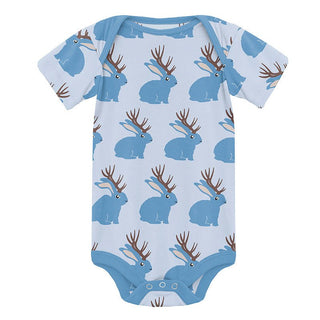 KicKee Pants Boy's One Piece (Set of 2) - Dream Blue & Dew Jackalope