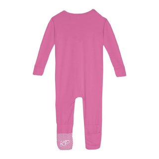 Girl's Solid Bamboo Convertible Sleeper with Zipper - Tulip Baby & Toddler Sleepwear