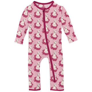 Girl's Print Bamboo Coverall with 2-Way Zipper - Cake Pop Thumbelina Baby & Toddler Sleepwear