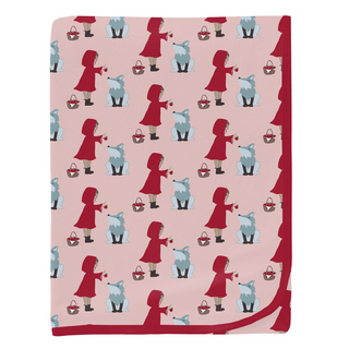 Bamboo Swaddling Blanket - Baby Rose Little Red Let's Be Friends Swaddling Blankets