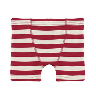 Kickee Pants Boy's Boxer Brief - Classic Candy Cane Stripe