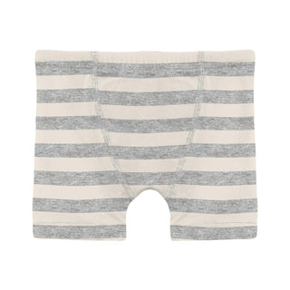 Bamboo Boxer Brief - Heathered Mist Sweet Stripe Toddler Underwear