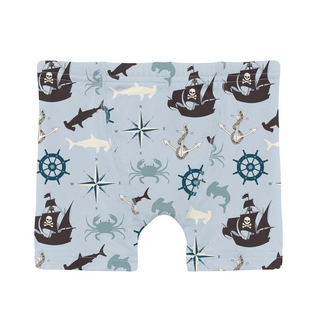 Kickee Pants Boxer Brief - Illusion Blue Pirate Adventure