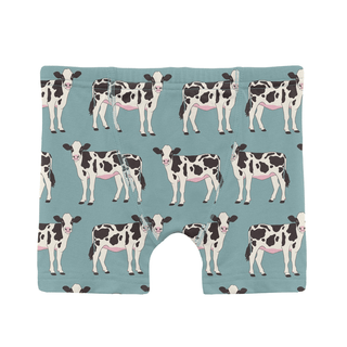 Kickee Pants Boxer Brief - Jade Cows