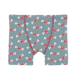 Kickee Pants Boxer Briefs (Set of 3) - Stormy Sea Peppermints, Natural & Peacock Yeti