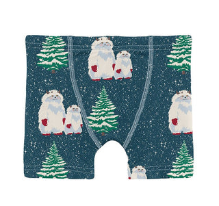 Kickee Pants Boxer Briefs (Set of 3) - Stormy Sea Peppermints, Natural & Peacock Yeti