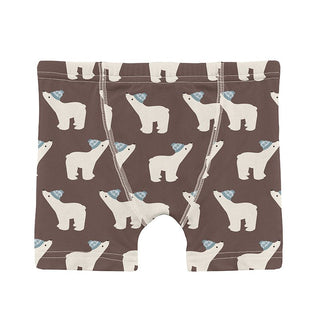 Kickee Pants Boxer Brief - Coffee Polar Bears