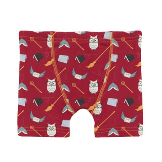 Kickee Pants Boy's Boxer Brief - Crimson Magical World