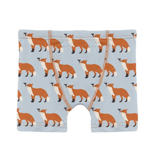 Kickee Pants Boy's Boxer Brief - Illusion Blue Fox & The Crow