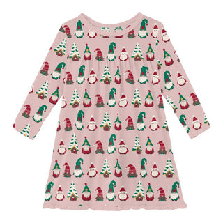 Bamboo Classic Long Sleeve Swing Dress - Baby Rose Gnomes Baby & Toddler Dresses