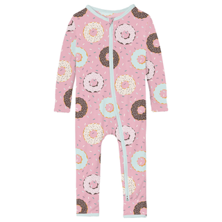 Kickee Pants Coverall with 2-Way Zipper - Cake Pop Donuts and Sprinkles