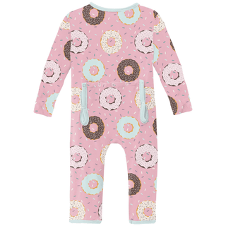 Kickee Pants Coverall with 2-Way Zipper - Cake Pop Donuts and Sprinkles