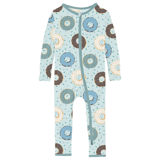 Kickee Pants Coverall with 2-Way Zipper - Fresh Air Donuts and Sprinkles