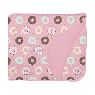 Kickee Pants Fluffle Toddler Blanket with Embroidery - Cake Pop Donuts and Sprinkles