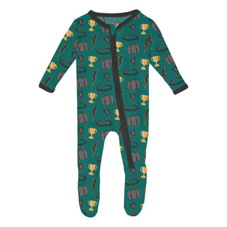 Bamboo Footie with 2-Way Zipper - Ivy Magic Baby & Toddler Sleepwear