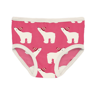 Kickee Pants Underwear (Set of 3) - Baby Rose Peppermints, Natural & Winter Rose Polar Bears