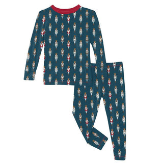 Bamboo Long Sleeve Pajama Set - Peacock Nutcrackers Baby & Toddler Sleepwear