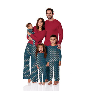 Bamboo Long Sleeve Pajama Set - Peacock Nutcrackers Baby & Toddler Sleepwear