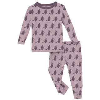 Kickee Pants Long Sleeve Pajama Set - Sweet Pea Witch | Stylish Sleepies offer designs that make bedtime beautiful.