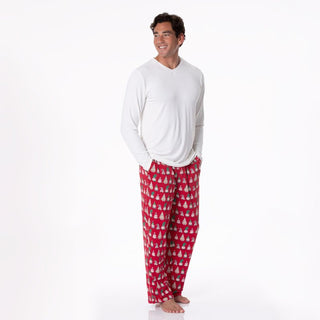 Kickee Pants Pajama Pants - Crimson Gnomes