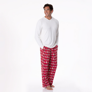 Kickee Pants Pajama Pants - Crimson Gnomes