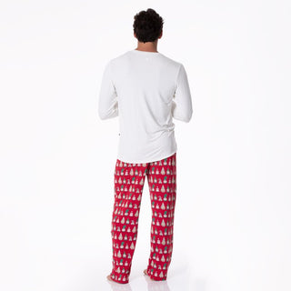 Kickee Pants Pajama Pants - Crimson Gnomes