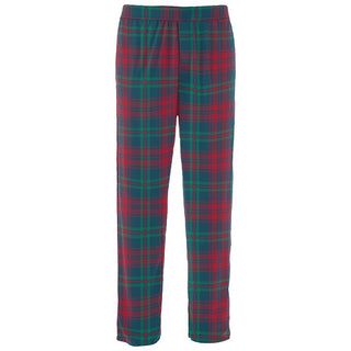 Kickee Pants Pajama Pants - Peacock Plaid | Stylish Sleepies offer designs that make bedtime beautiful.