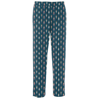 Bamboo Pajama Pants - Peacock Nutcrackers Pajamas