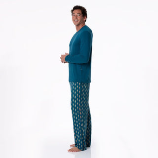 Kickee Pants Pajama Pants - Peacock Nutcrackers