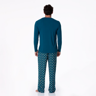 Kickee Pants Pajama Pants - Peacock Nutcrackers