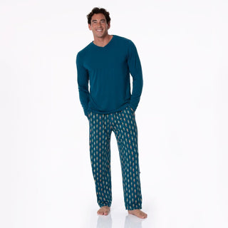 Kickee Pants Pajama Pants - Peacock Nutcrackers