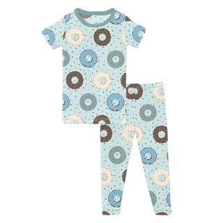 Kickee Pants Short Sleeve Pajama Set - Fresh Air Donuts and Sprinkles