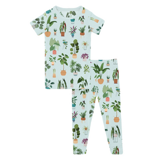 Kickee Pants Short Sleeve Pajama Set - Fresh Air House Plants