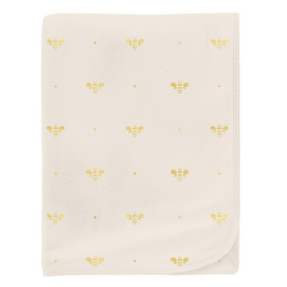 Kickee Pants Swaddling Blanket - Gold Bees