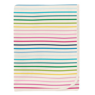 Kickee Pants Swaddling Blanket - Happy Stripe