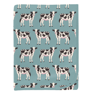 Kickee Pants Swaddling Blanket - Jade Cows