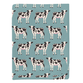 Kickee Pants Swaddling Blanket - Jade Cows