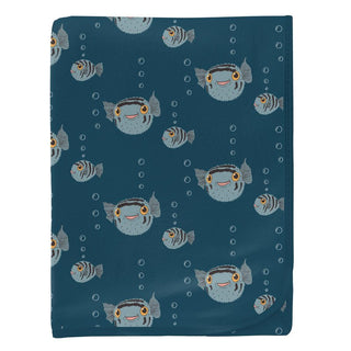 Bamboo Swaddling Blanket - Peacock Puffer Family Swaddling Blankets