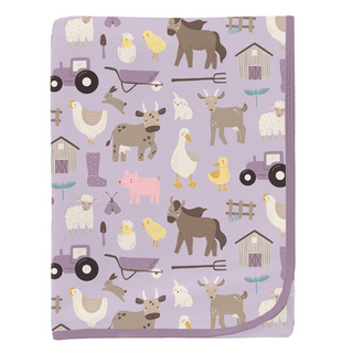 Kickee Pants Swaddling Blanket - Thistle Morning on the Farm