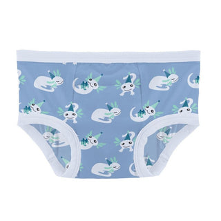 Bamboo Training Pants - Dream Blue Axolotl Party KicKee Pants